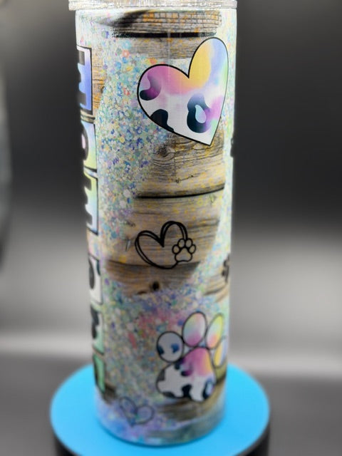 Dog Mom 20 oz Stainless Steel Sublimated Tumbler