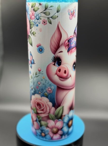 Pig Sublimated 20 oz Stainless Steel Tumbler