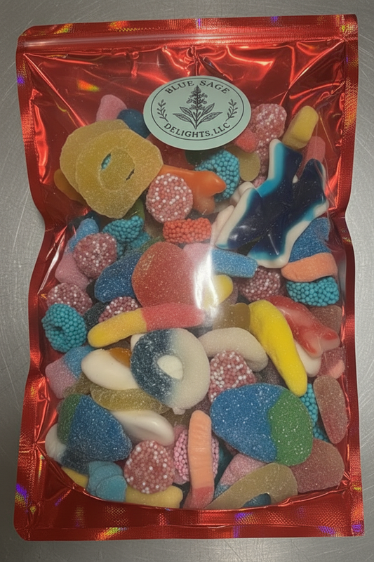 5 LB Gummy Mix Bag - Red Bag Upright