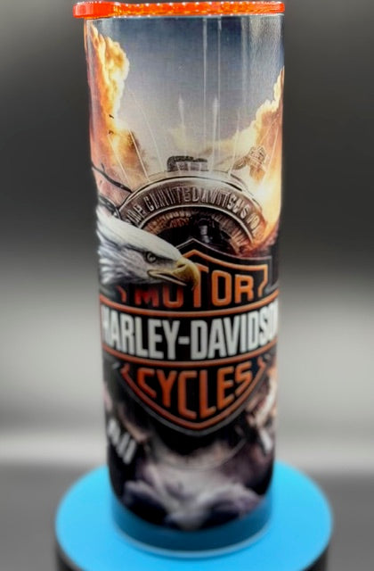 Harley Motorcycle  20 oz Stainless Steel Sublimated Tumbler