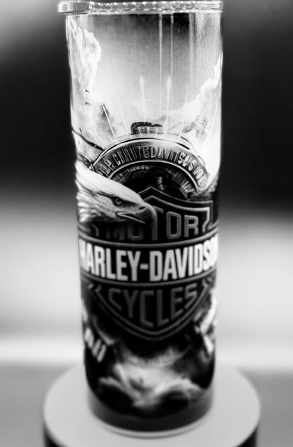 Harley Motorcycle  20 oz Stainless Steel Sublimated Tumbler
