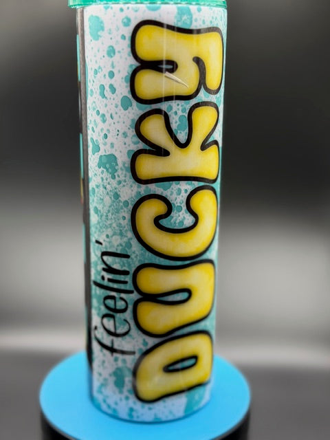 Feeling Ducky 20 oz Stainless Steel Sublimated Tumbler