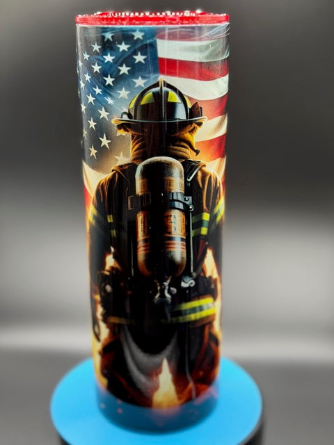 Firefighter  20 oz Stainless Steel Sublimated Tumbler