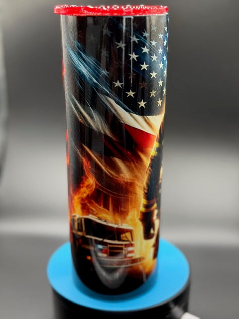 Firefighter  20 oz Stainless Steel Sublimated Tumbler