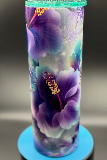 Hibiscus 20 oz Stainless Steel Sublimated Tumbler