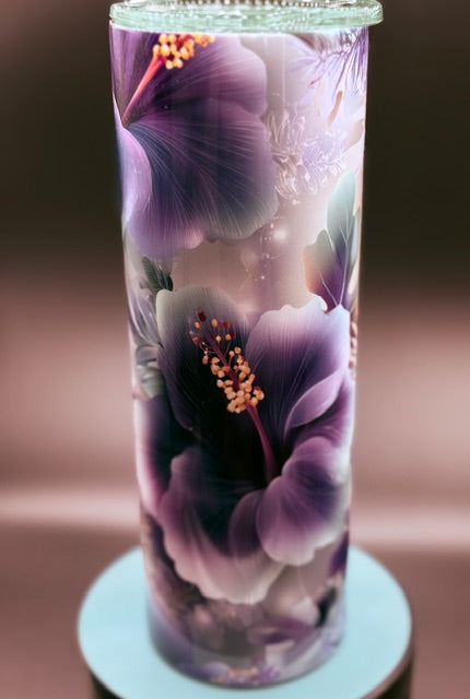 Hibiscus 20 oz Stainless Steel Sublimated Tumbler
