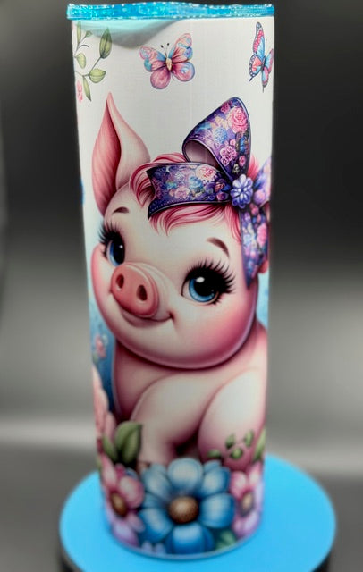 Pig Sublimated 20 oz Stainless Steel Tumbler