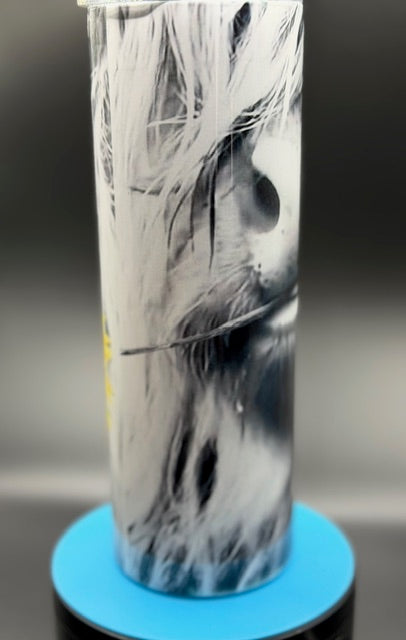 Highland Cow and Sunflower  20 oz Stainless Steel Sublimated Tumbler