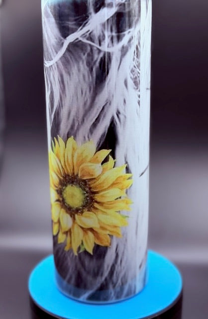 Highland Cow and Sunflower  20 oz Stainless Steel Sublimated Tumbler