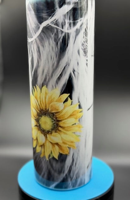 Highland Cow and Sunflower  20 oz Stainless Steel Sublimated Tumbler