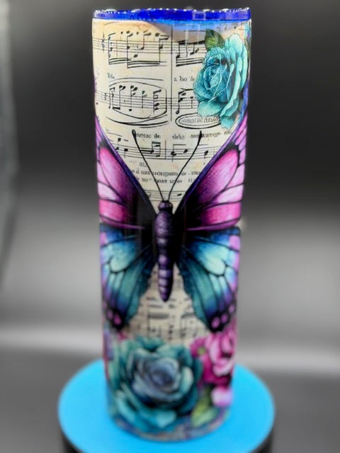 Butterfly Song 20 oz Stainless Steel Sublimated Tumbler