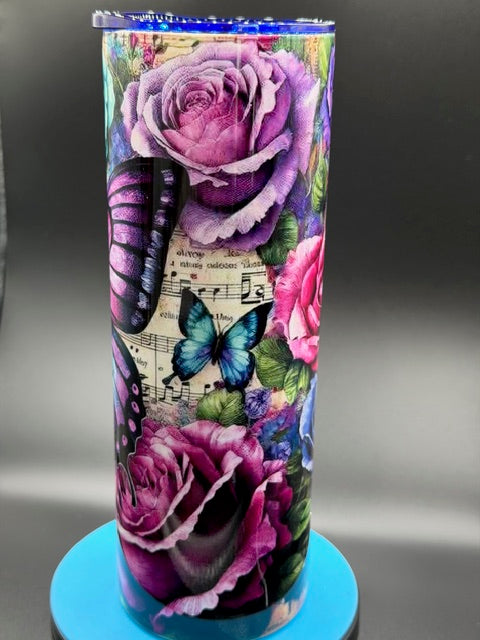 Butterfly Song 20 oz Stainless Steel Sublimated Tumbler
