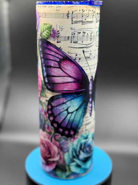 Butterfly Song 20 oz Stainless Steel Sublimated Tumbler