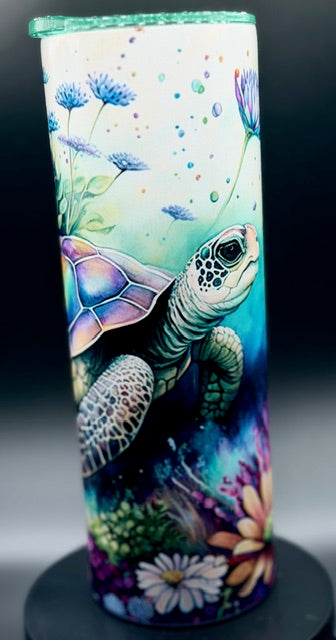 Sea Turtle Sublimated 20 oz Stainless Steel Tumbler