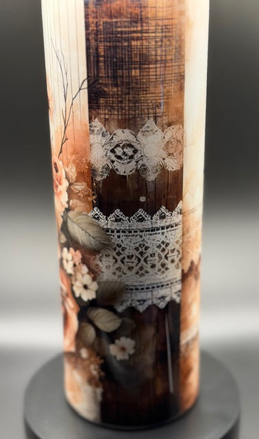 Lace and Roses Sublimated 20 oz Stainless Steel Tumbler