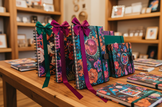 Custom Journals - Bow and Ribbon on Spine