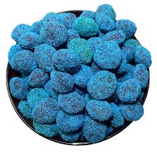 Sour Blue Raspberry Gummy Gems