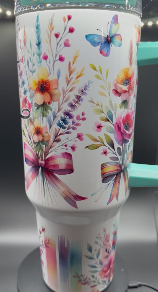 Keep the Faith Sublimated 40 oz Stainless Steel Tumbler